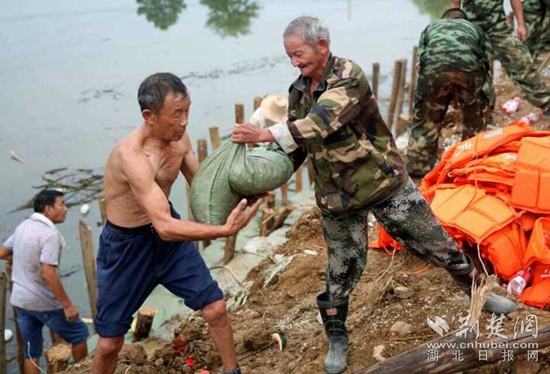 軍民協(xié)防，保衛(wèi)家園。20160713省武警部隊(duì)馳援高橋河河頭村截流港潰口。_副本.jpg